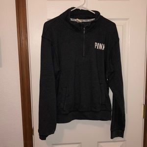 Grey quarter zip sweatshirt